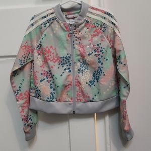 XS Adidas Track Cropped Jacket for girls